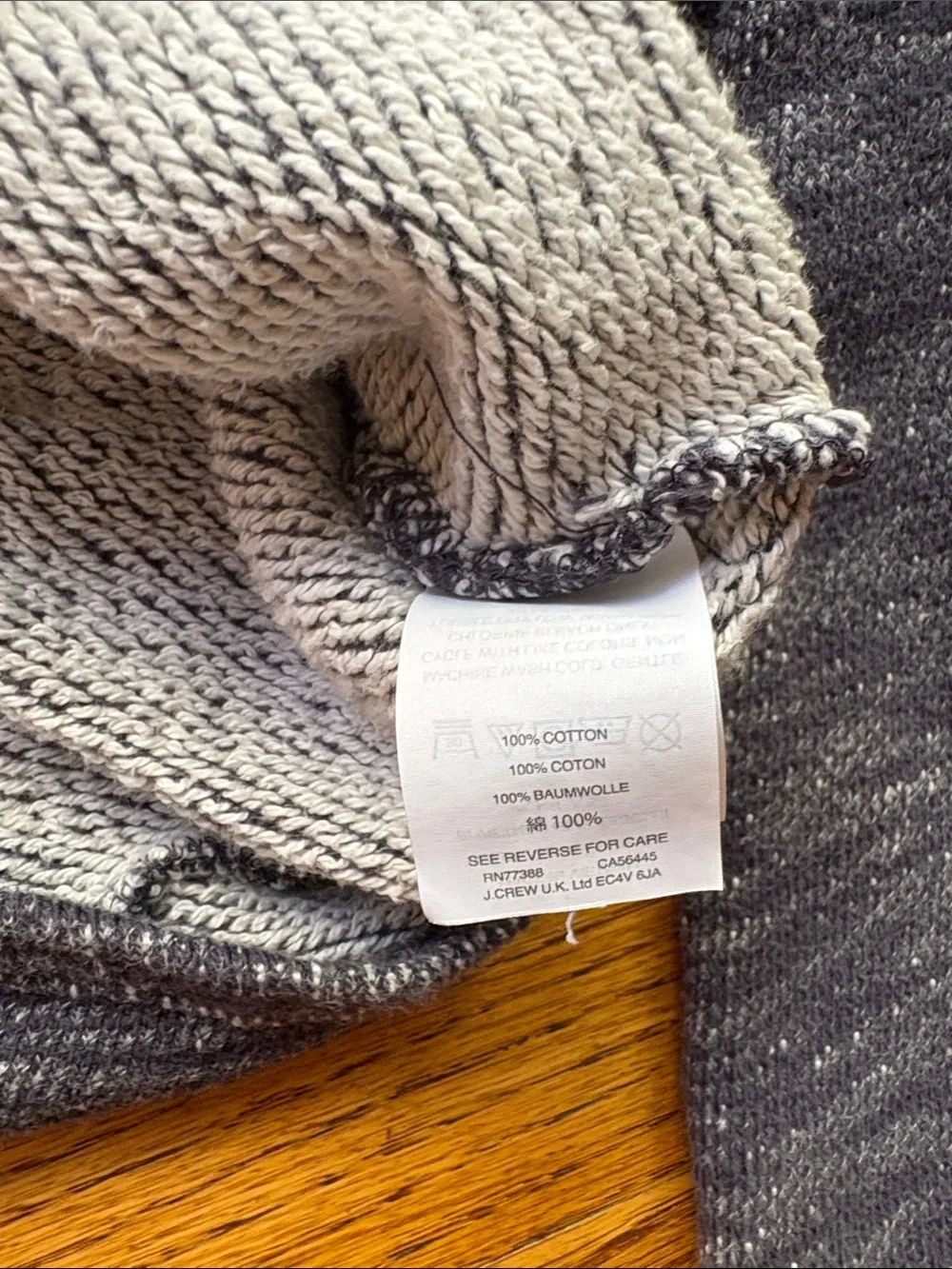 J. Crew Heather Gray Twisted Knit Pullover